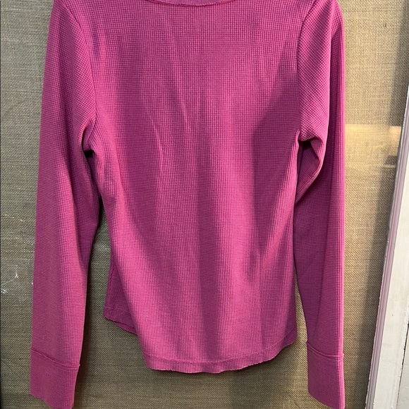 Boutique Pink Long Sleeve Henley Shirt - Picture 6 of 6